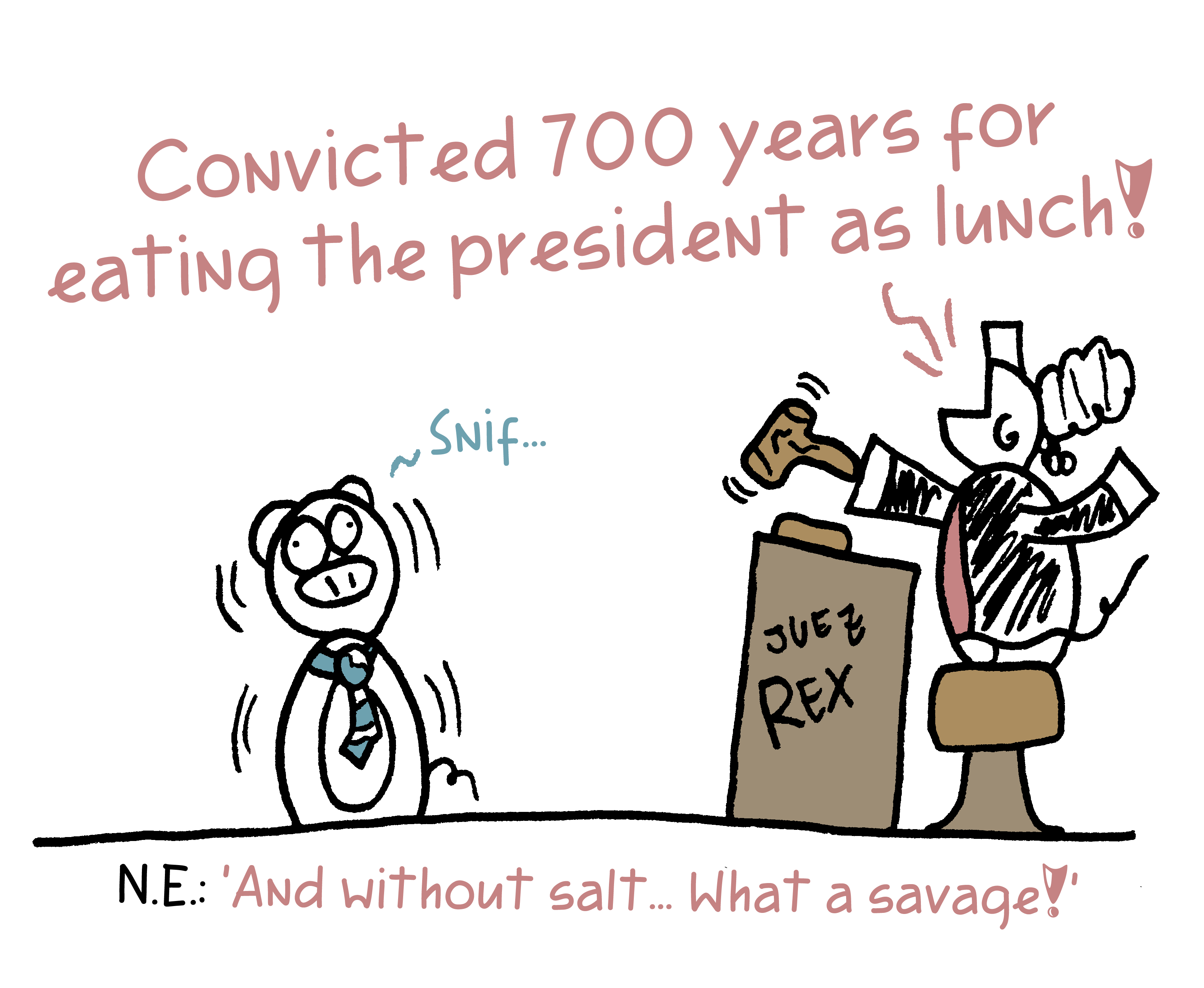 A savage is convicted