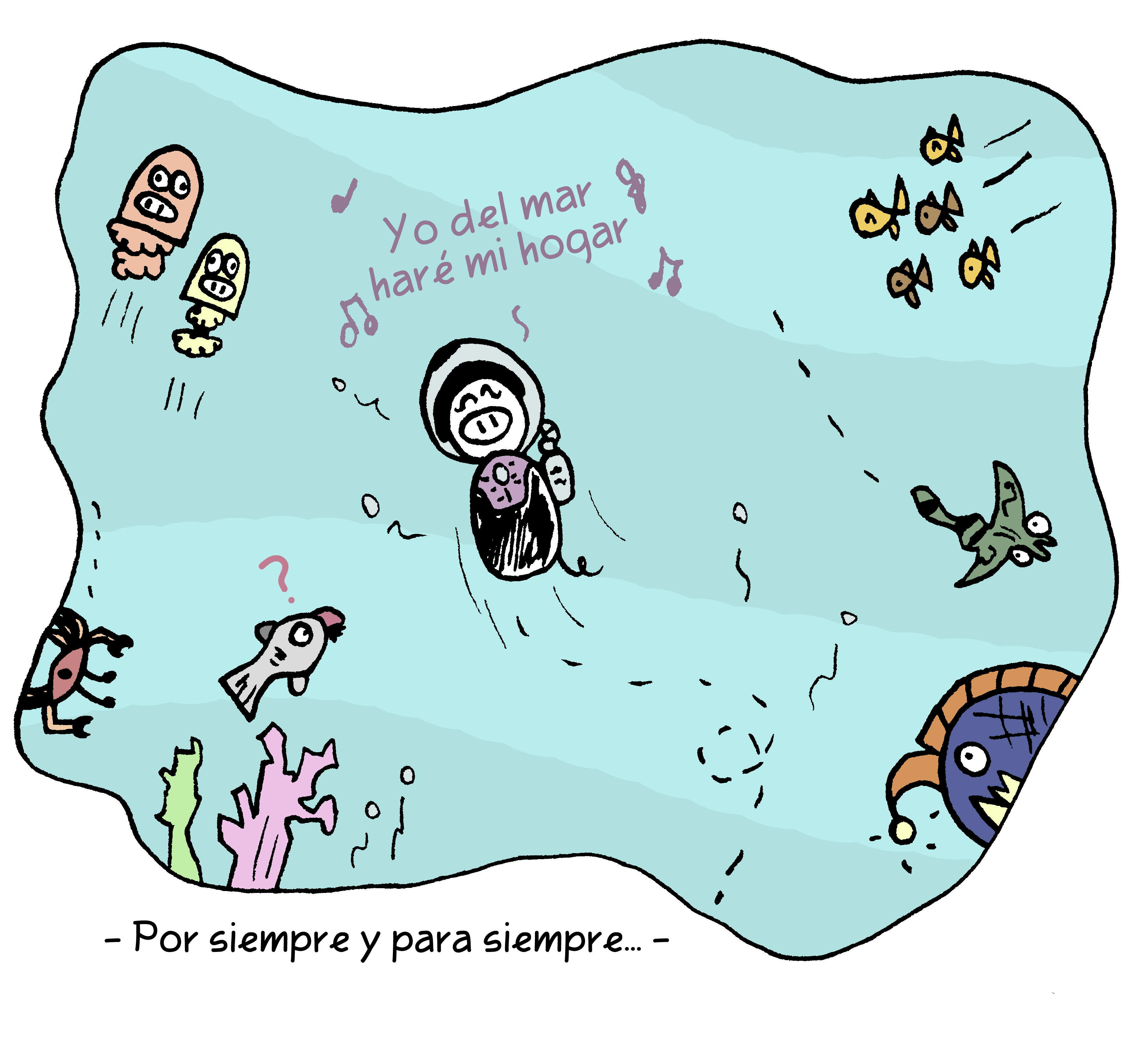 Pigkua nada en el Mar