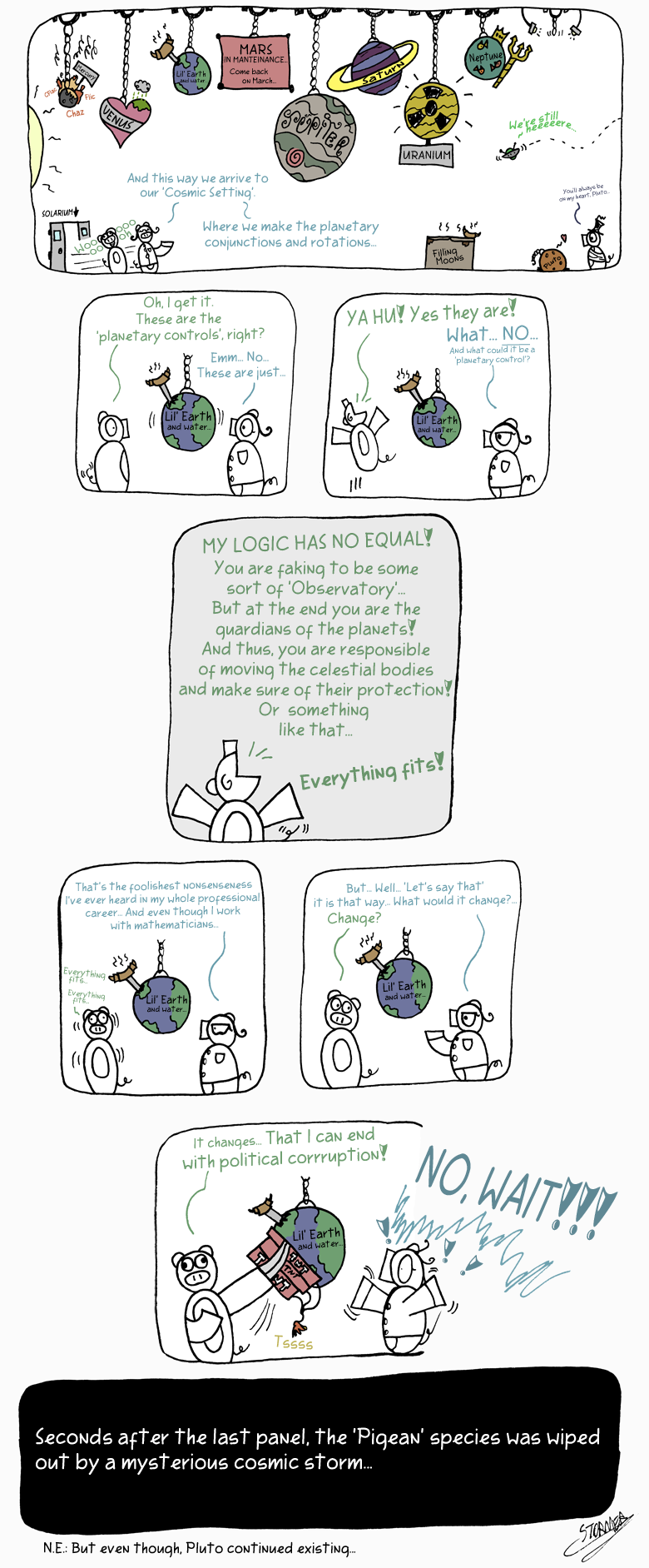 The Cosmic Setting Comic