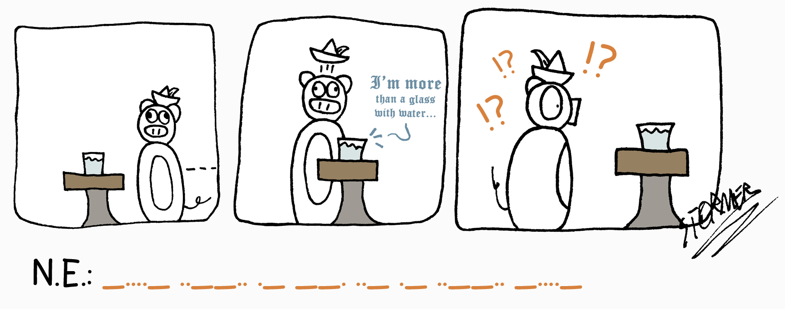 A Glass of Water Comic