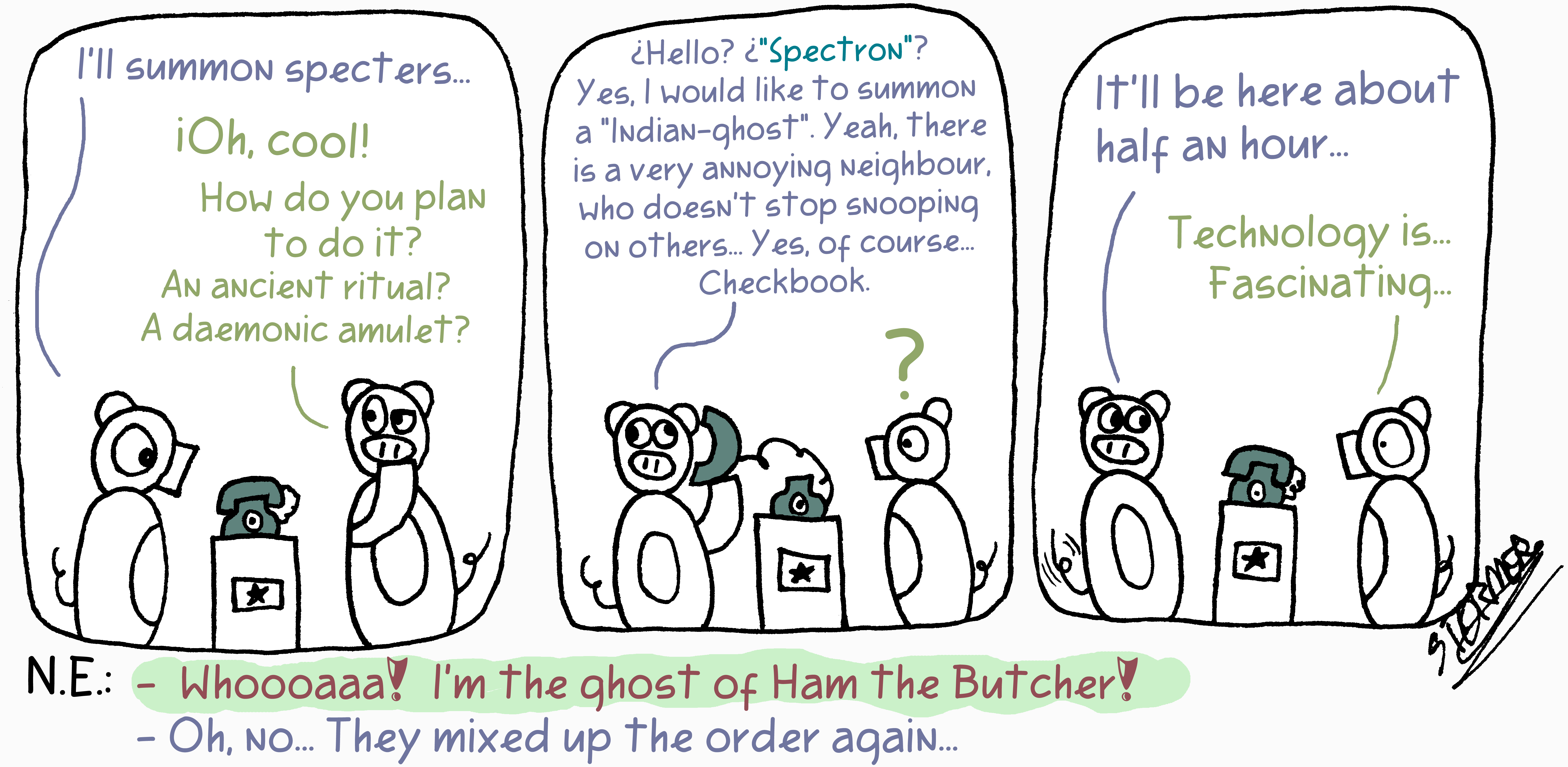 Comic Summoning Spectres