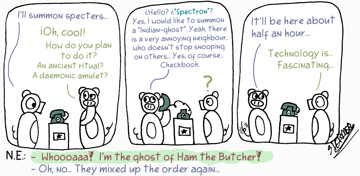 Comic Summoning Spectres