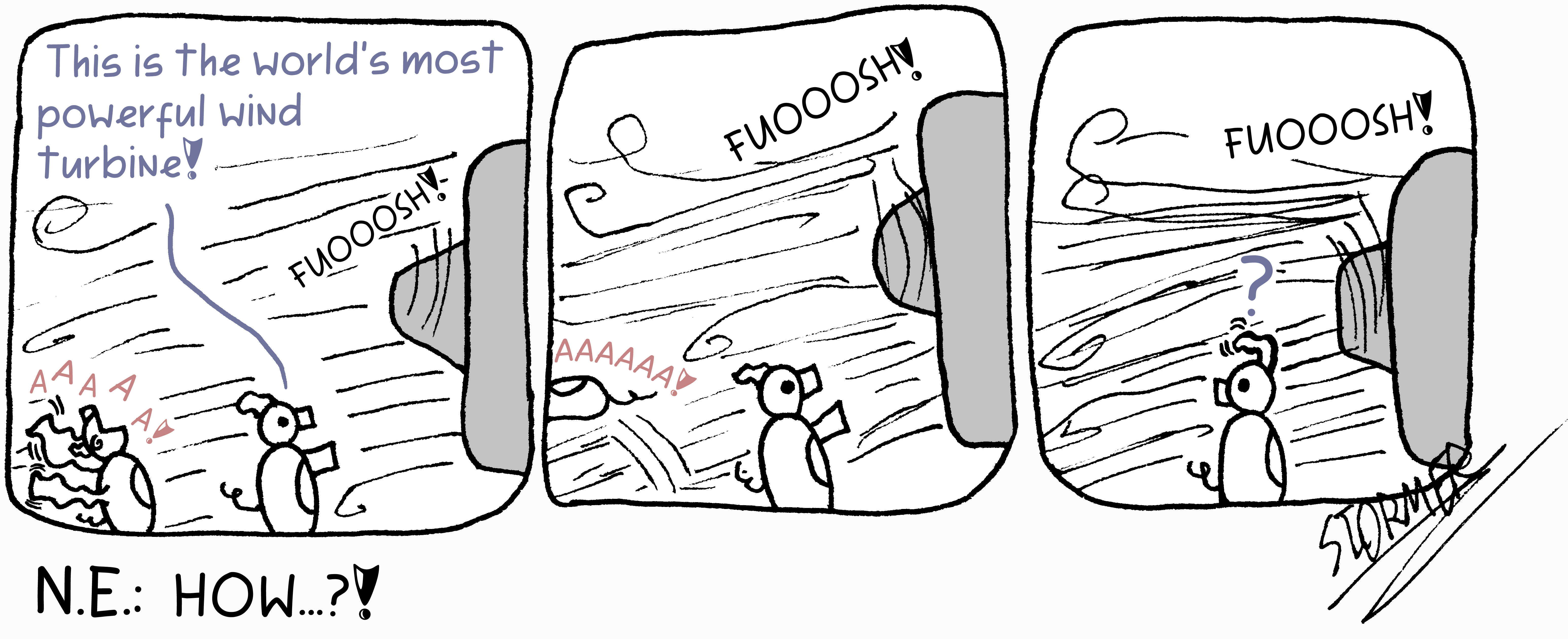 Comic Wind Turbine