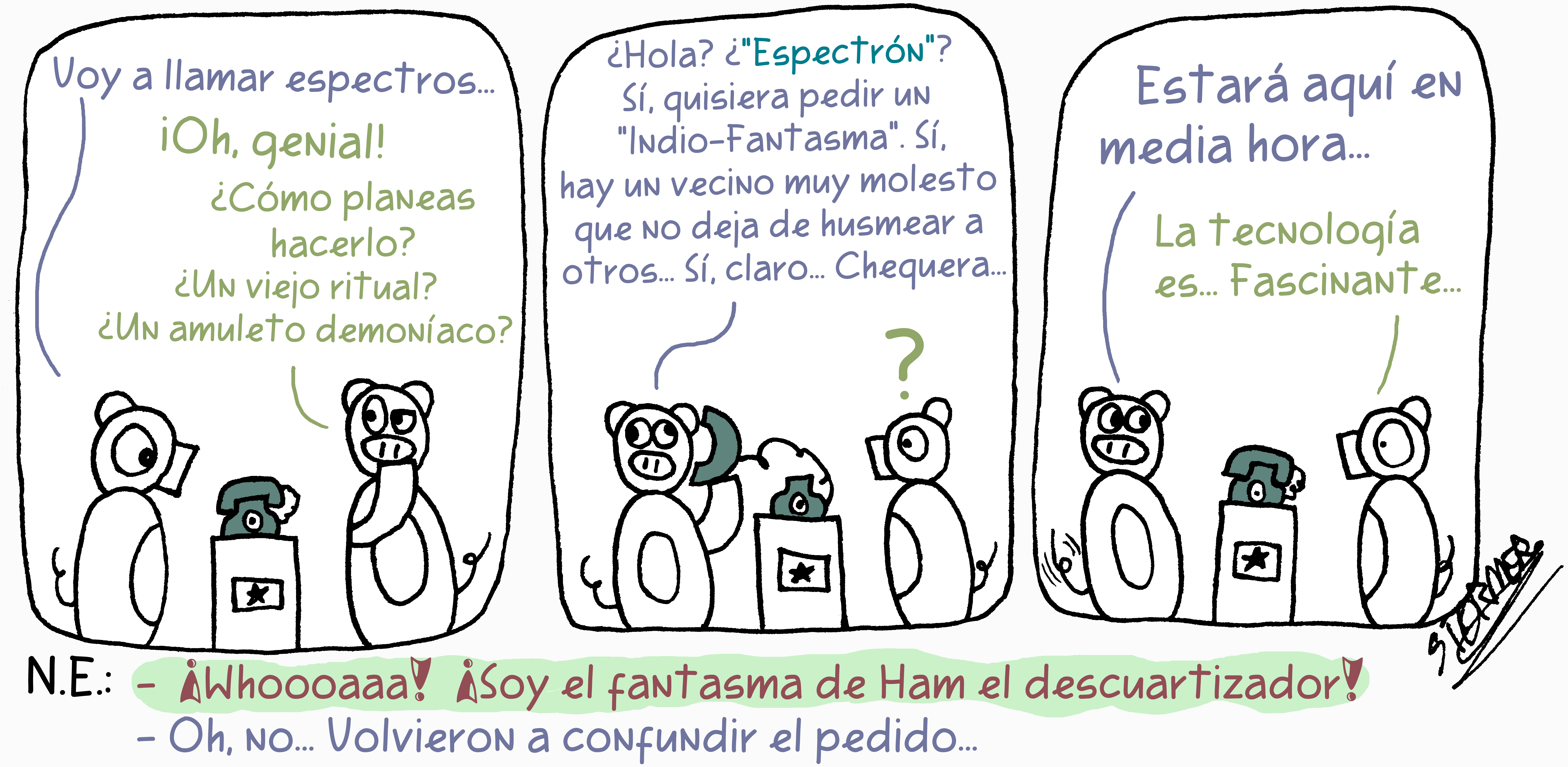 Cómic Llamar Espectros