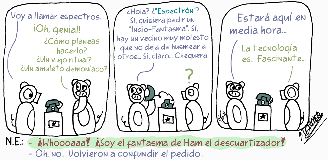 Cómic Llamar Espectros