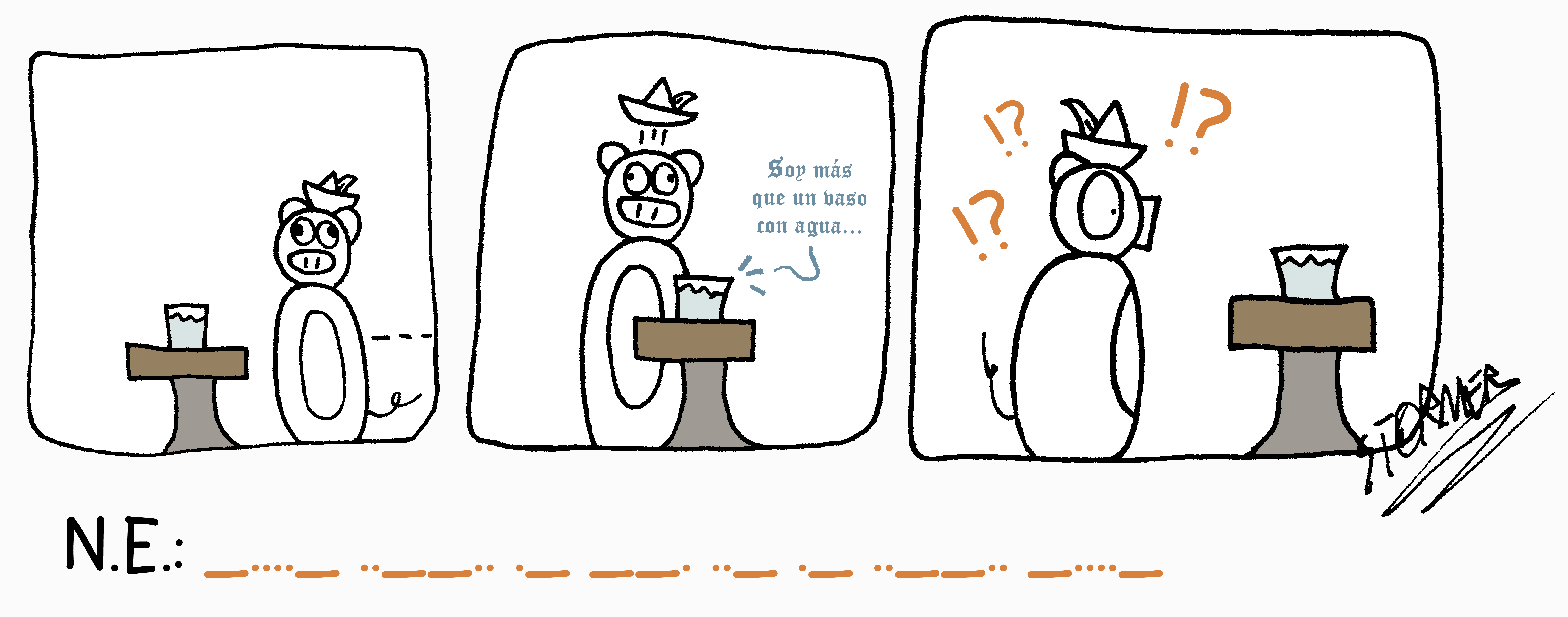 Cómic Vaso de Agua