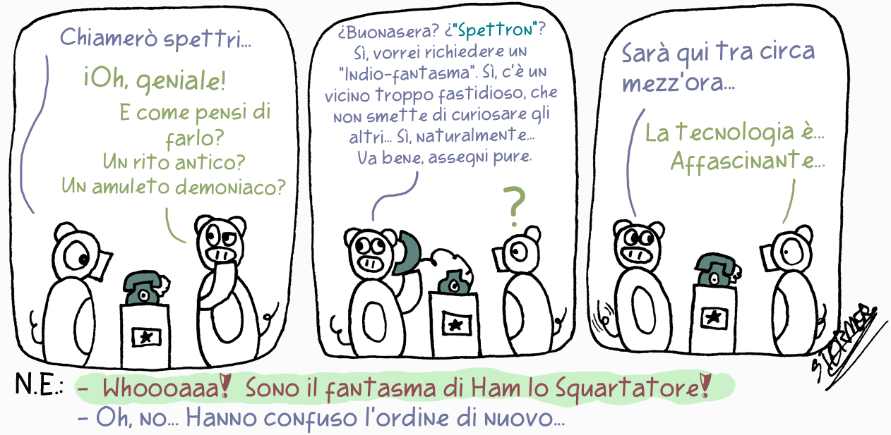 Fumetto Chiamare Spettri