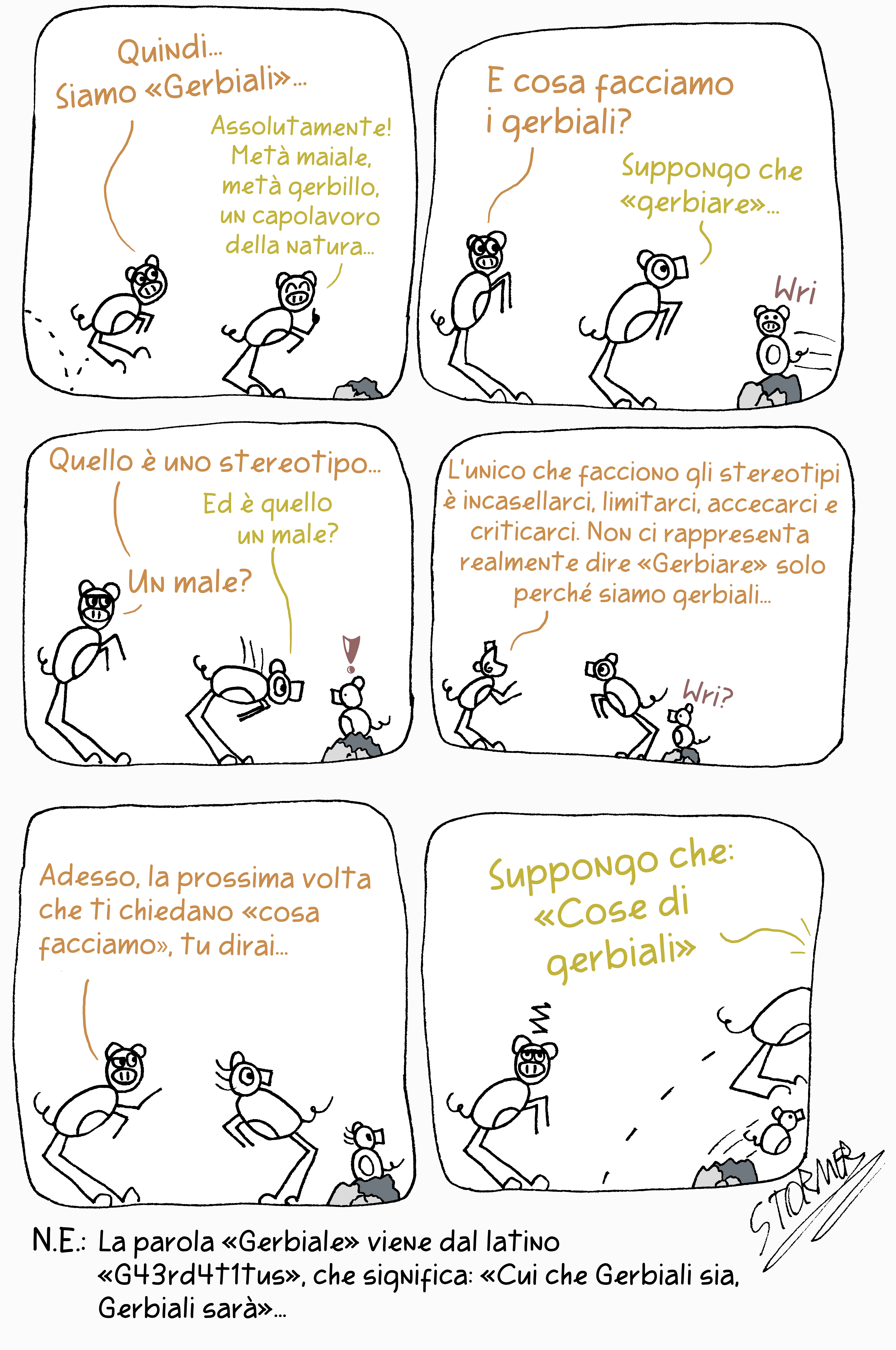 Fumetto Siamo Gerbiali