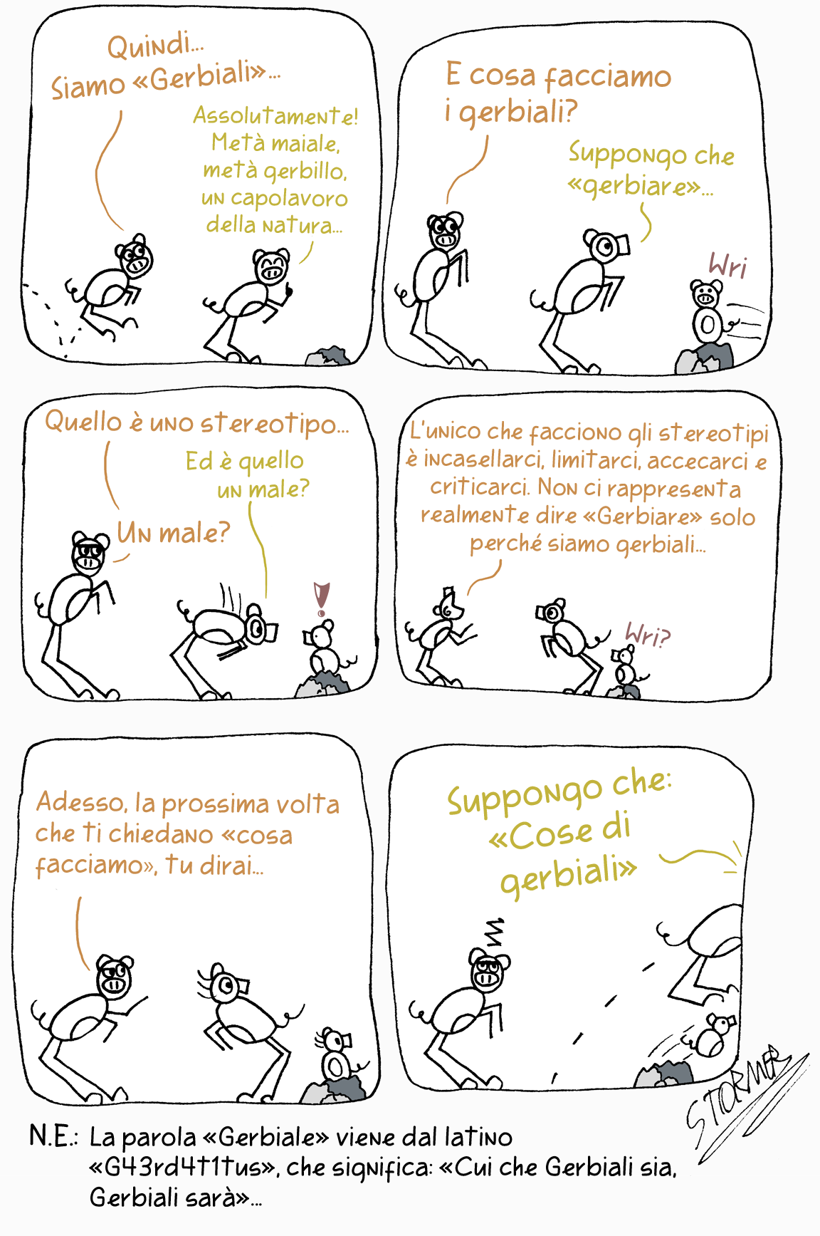 Fumetto Siamo Gerbiali